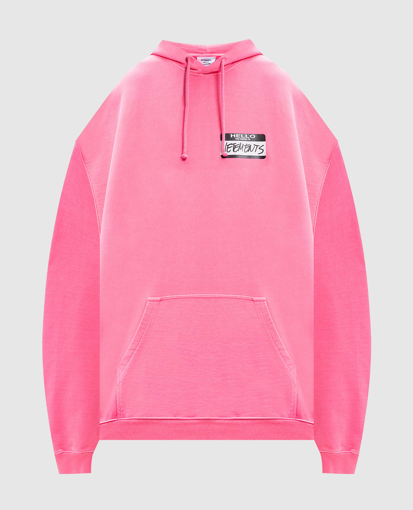 

Pink logo hoodie Vetements