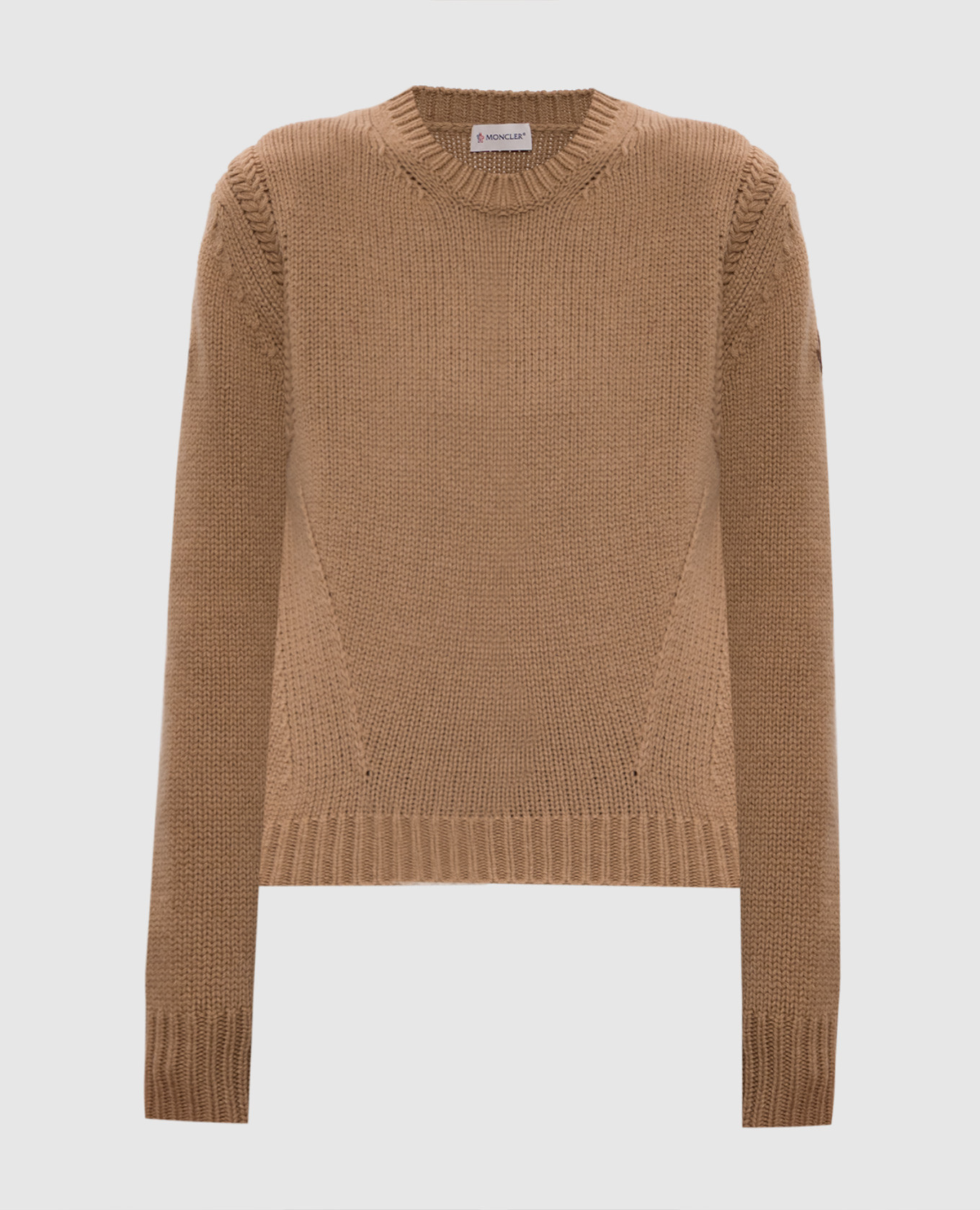 Brown wool and cashmere sweater