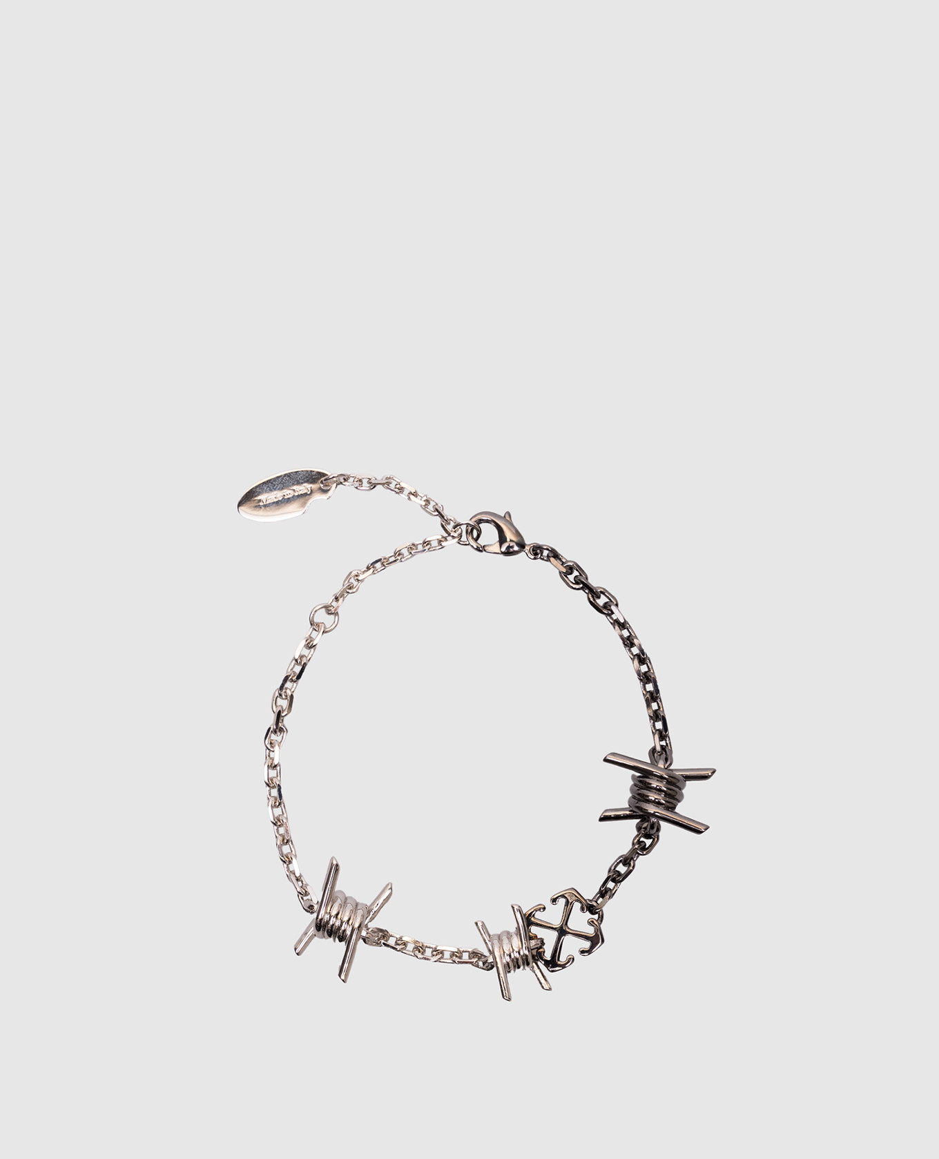 

Silver bracelet with Arrow emblem Off-White
