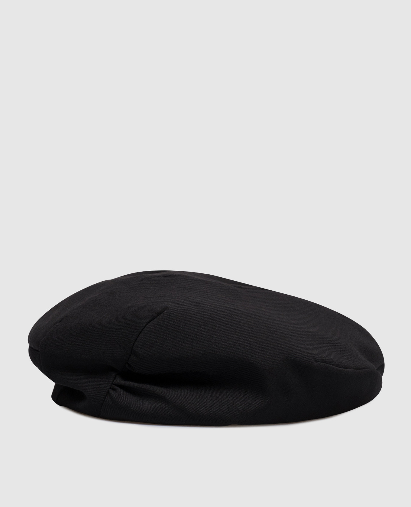 Black wool beret Y`S Yamamoto