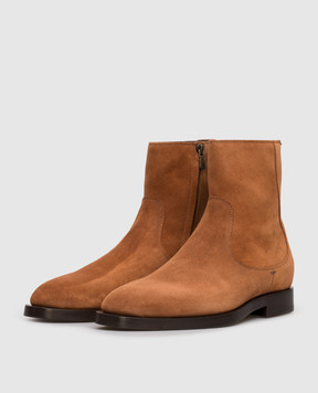 Brunello Cucinelli Brown suede boots MZUDERV716