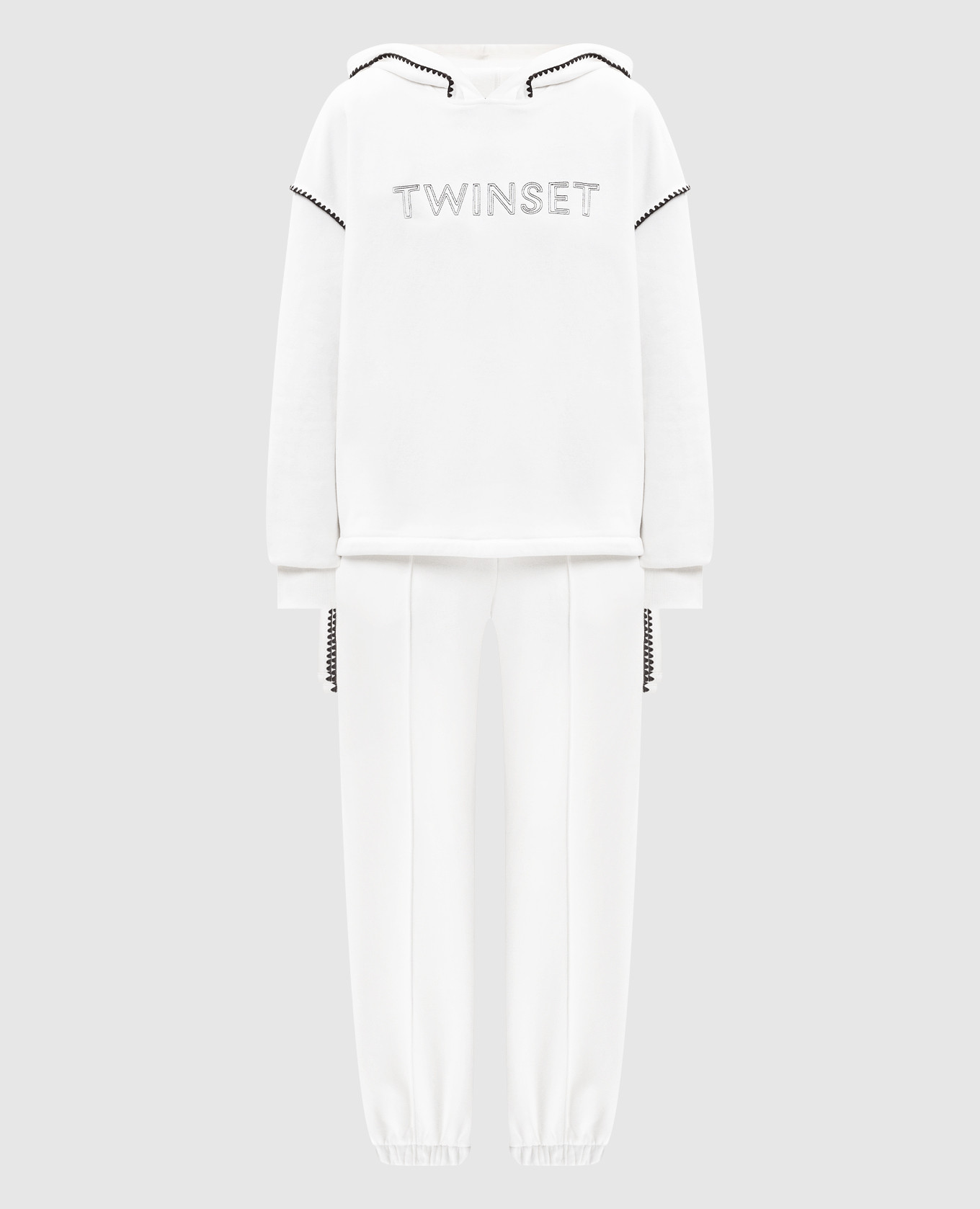 White tracksuit with logo Twinset