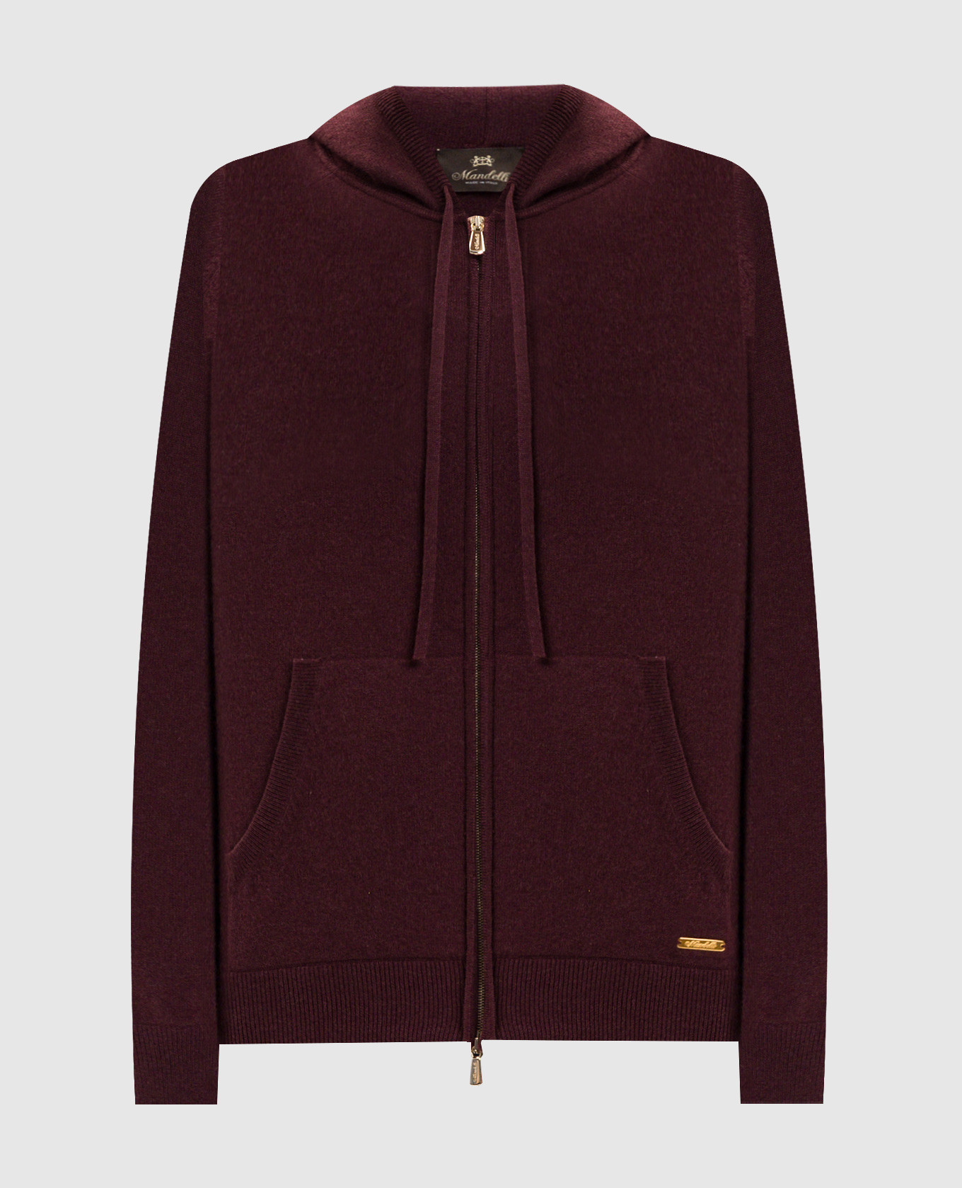 

Burgundy cashmere sports jacket Enrico Mandelli