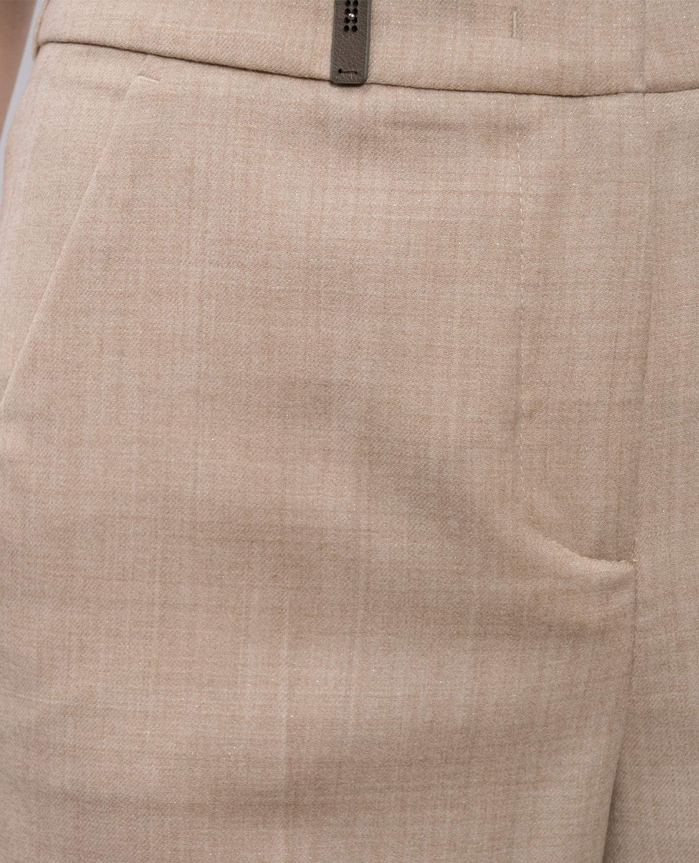 Beige wool pants with lurex Peserico 5