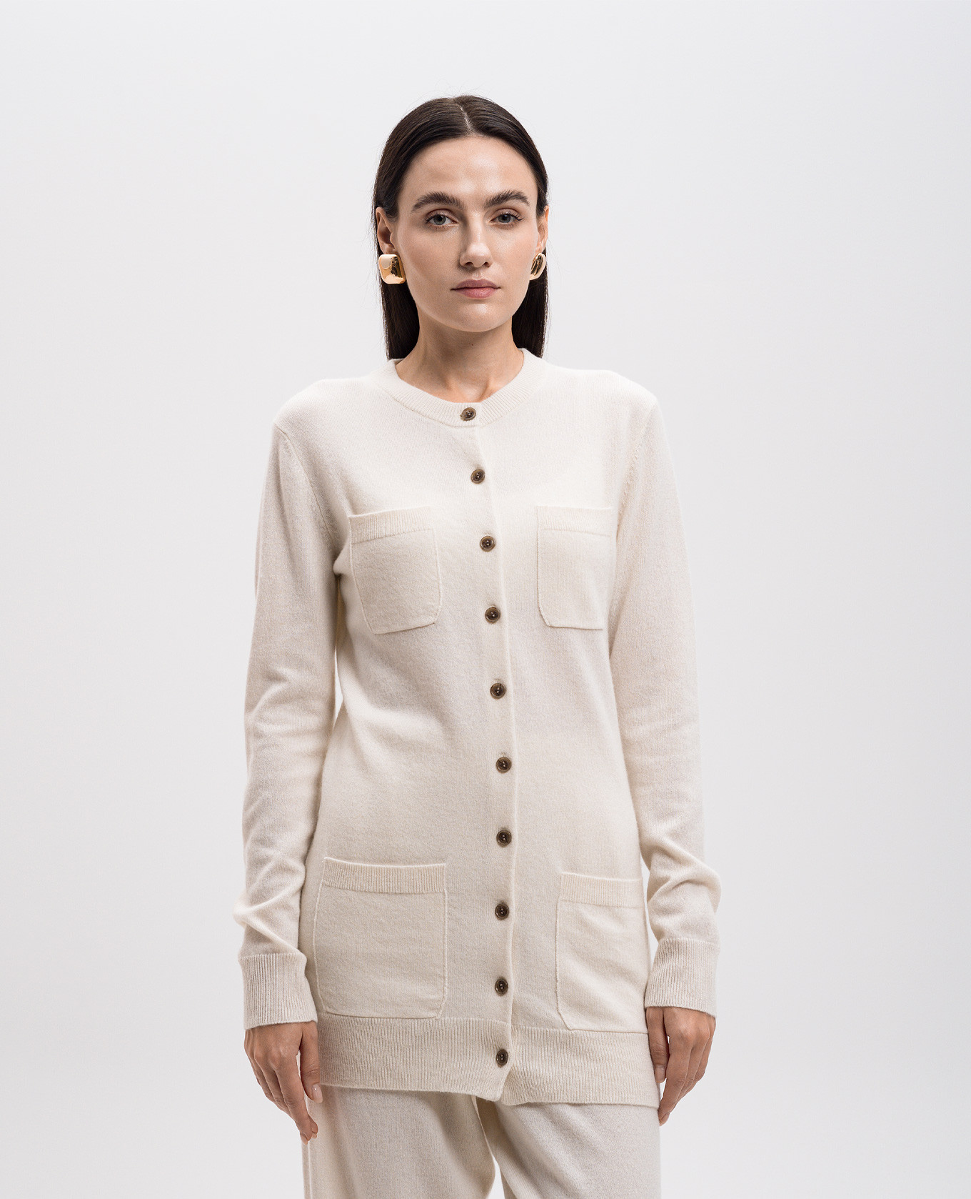 

White Lia cashmere cardigan LISA YANG