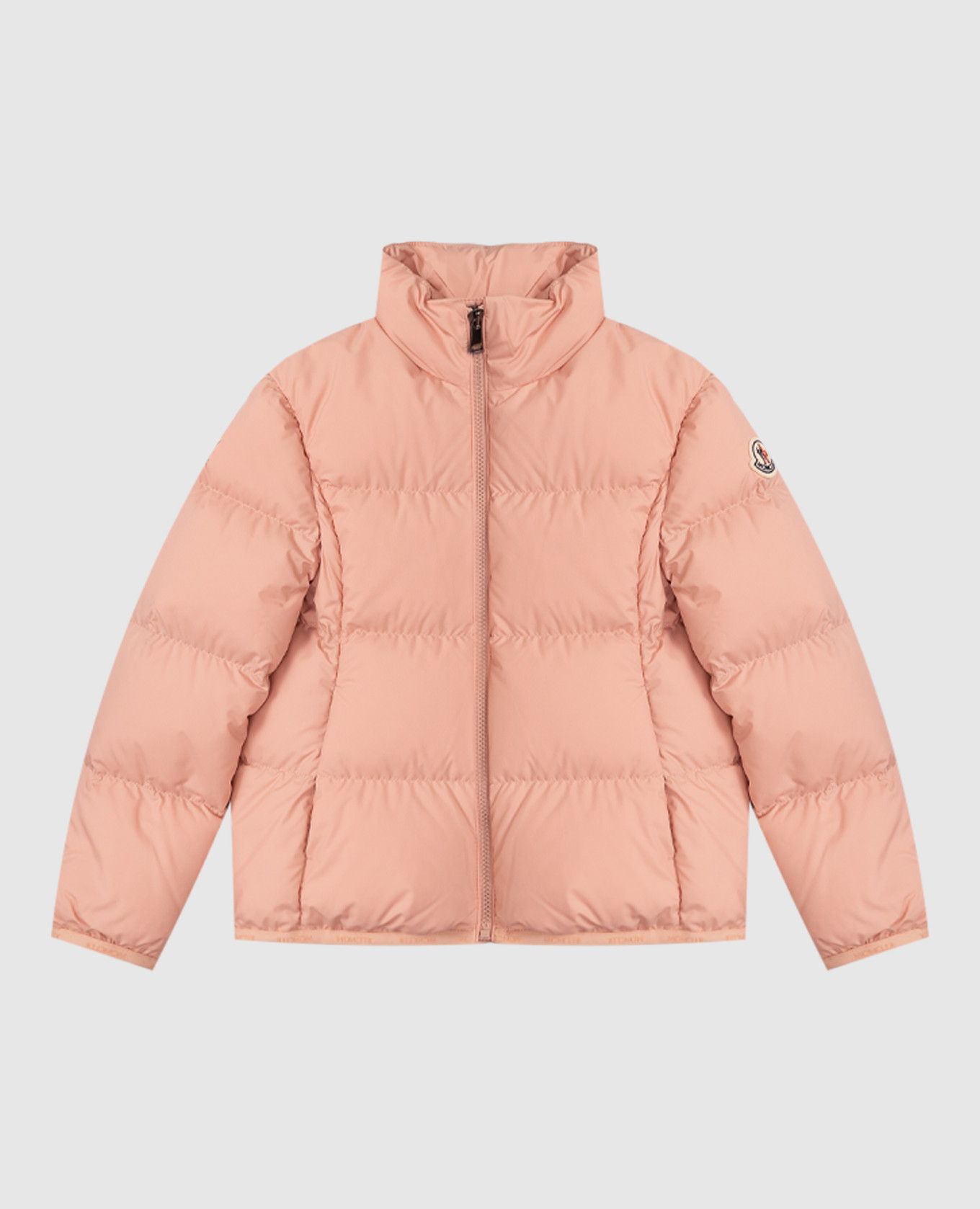 

Children's beige down jacket with logo patch Moncler ENFANT