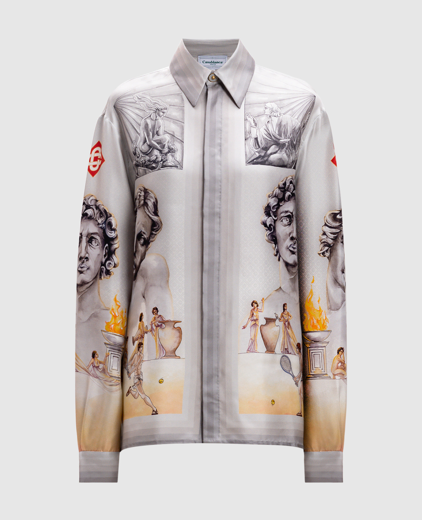 

Le Theater gray silk blouse Casablanca, Grey