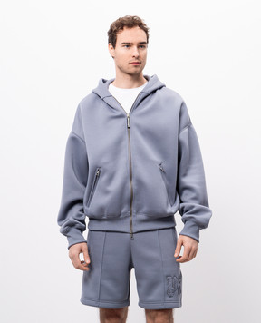 Palm Angels Grey sports jacket with logo PMEA292S25FAB001