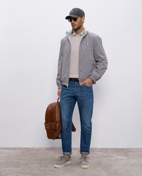 Brunello Cucinelli Blue jeans with linen M239PX1290