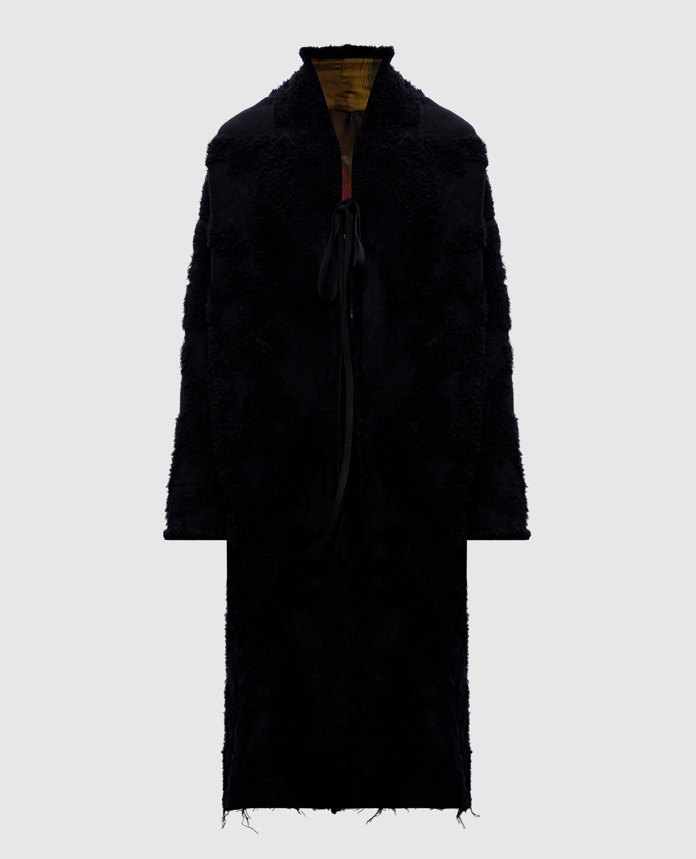 

Reversible wool and silk coat Masnada, Black