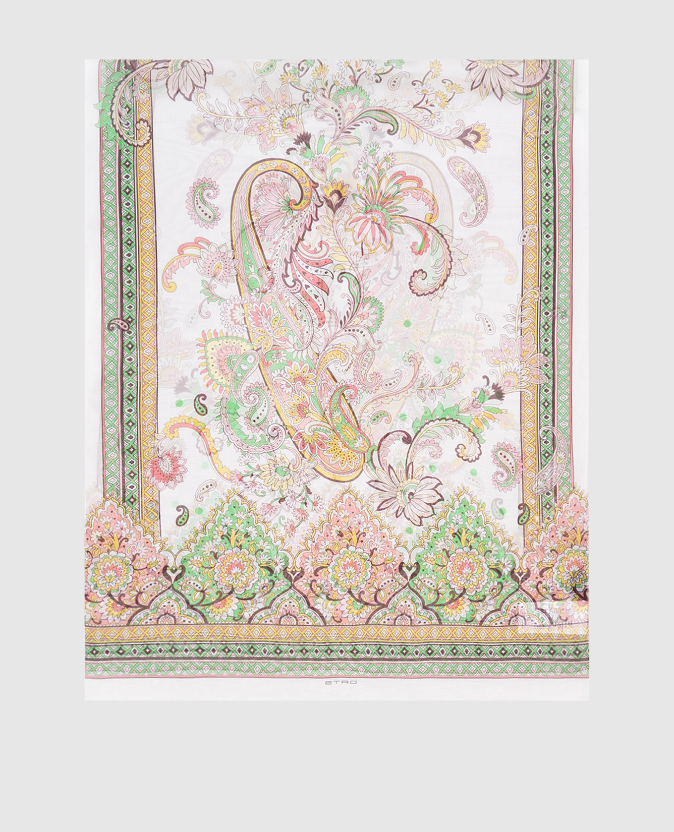

White paisley silk scarf Etro