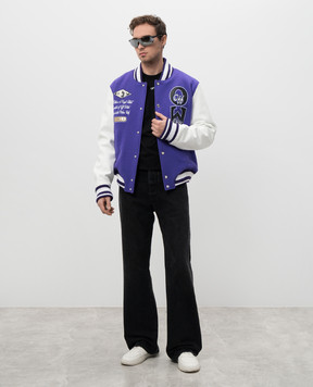 Off-White Grey jeans with logo OMYA18JS25DEN005