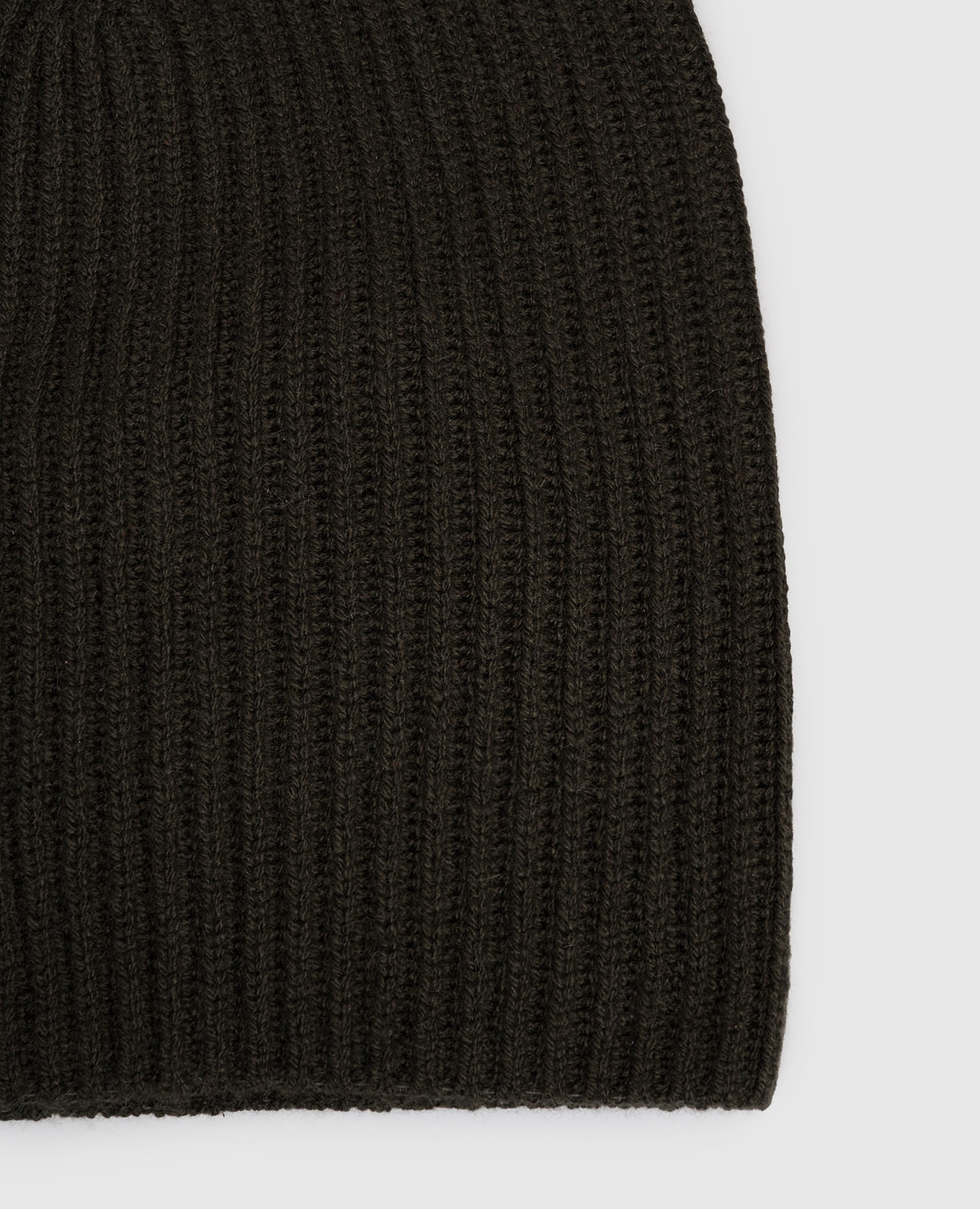 Khaki cashmere hat Allude 3