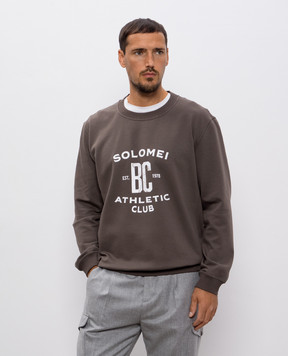 Brunello Cucinelli Brown sweatshirt with print MW8633380G