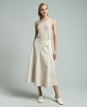 CO Pink cashmere ribbed top 8200BCM