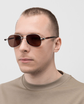 Kuboraum Silver sunglasses P75 KRSP75SMB00000BW