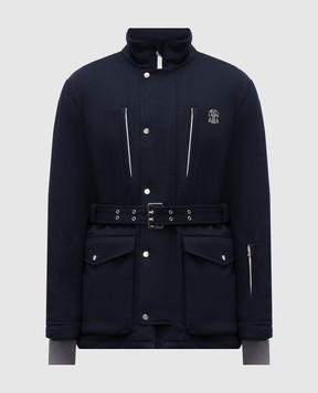 Brunello Cucinelli Blue wool ski jacket MM470KG09