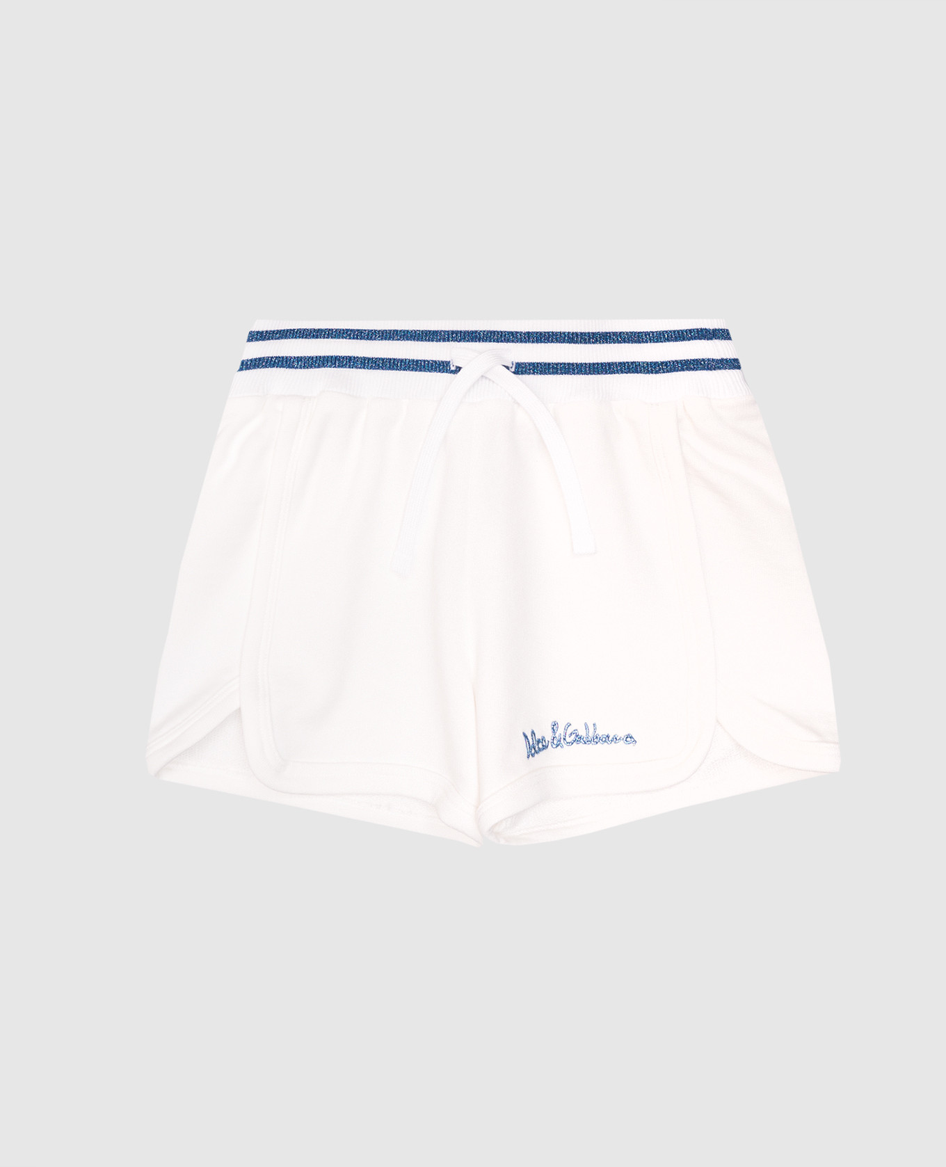 

Children's white shorts with logo embroidery Dolce&Gabbana