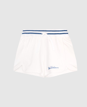 Dolce&Gabbana Children's white shorts with logo embroidery L5JQ0DG7OJ2812+