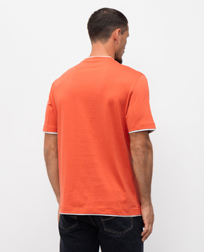 Brunello Cucinelli Orange T-shirt M0B137427