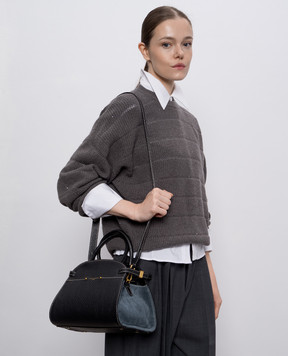 Gianni Chiarini Black leather tote bag Farah BS11465TKLCM