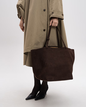 The Row Brown Park Tote in Nubuck W1201L81