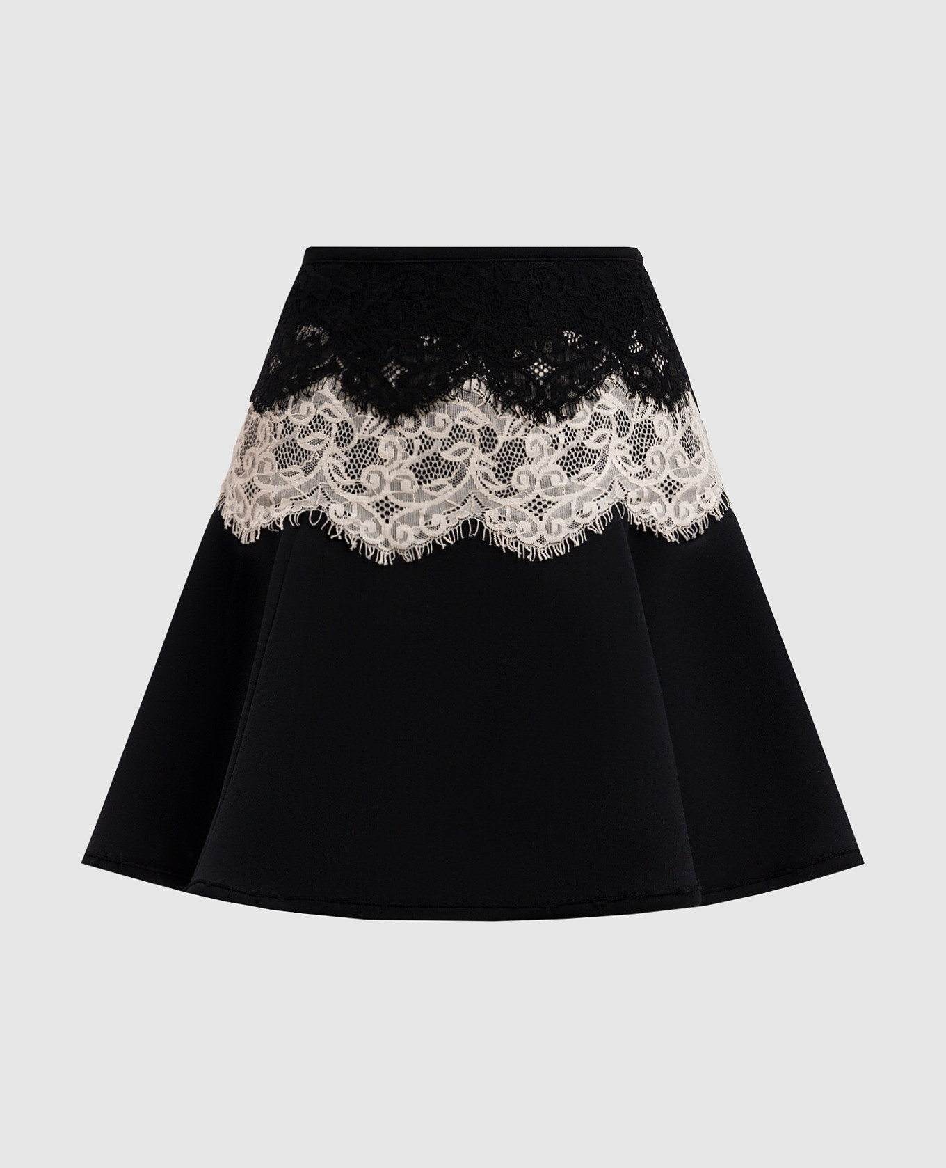 

Black skirt with lace Lanvin, Черный