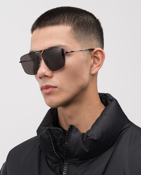 Balenciaga Tag 2.0 Navigator Black Sunglasses 703445T0005
