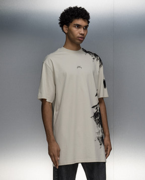 A Cold Wall Beige t-shirt with an abstract print ACWMTS188