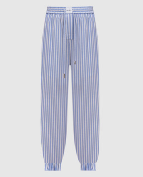 The Attico Blue striped joggers 250WCP00257CCC051AA