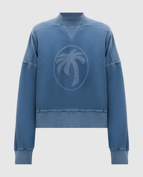 Palm Angels Blue sweatshirt PWBA053S25FAB001