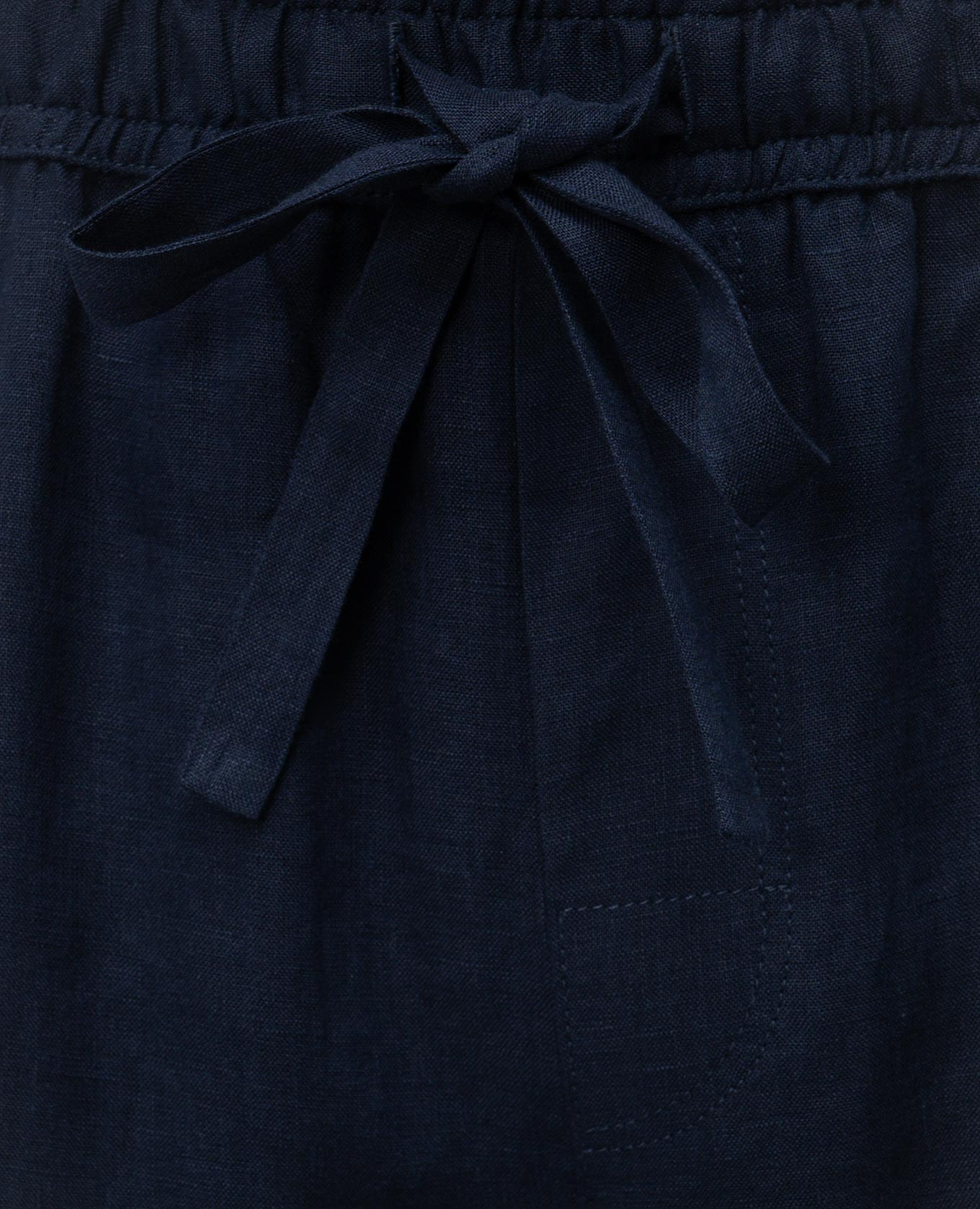 

Blue linen shorts with embroidered monogram logo Dolce&Gabbana