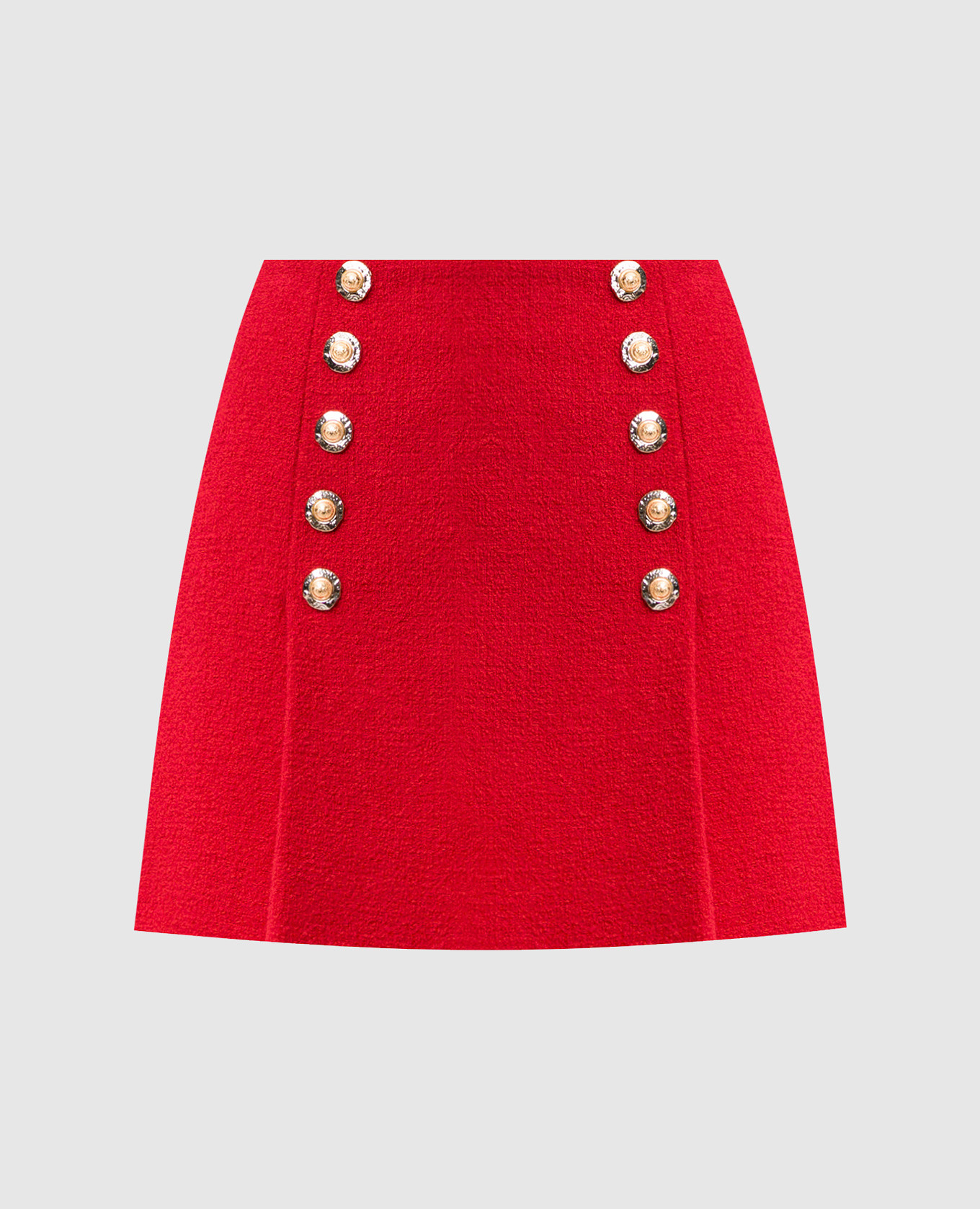 

Red wool mini skirt Balmain