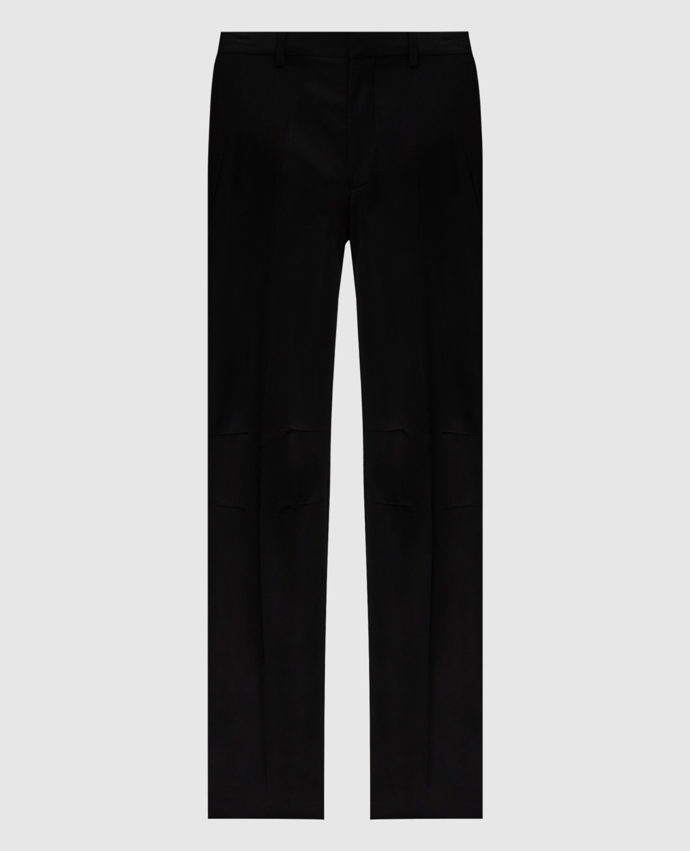 

Black wool trousers with logo Helmut Lang