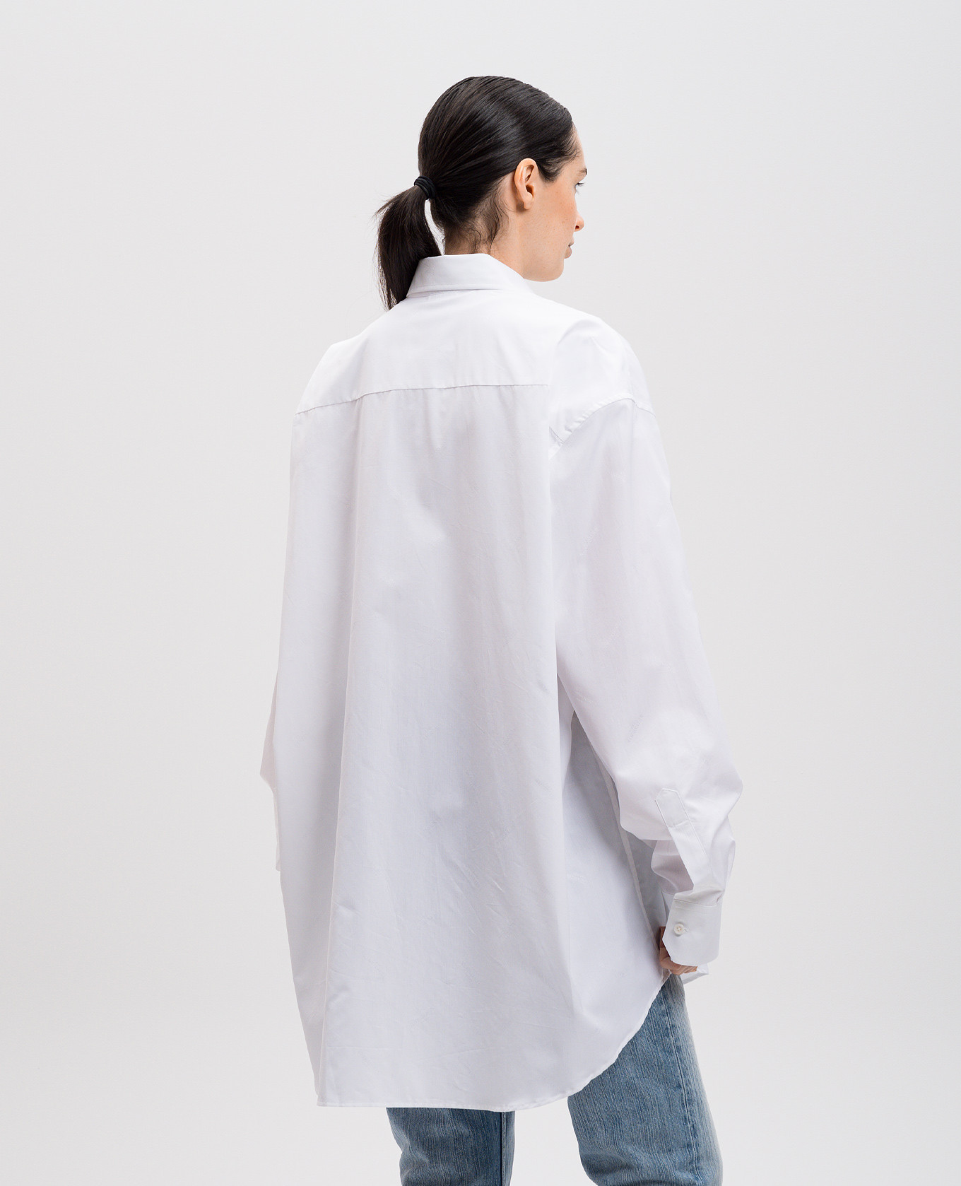 White shirt with logo pattern Vetements 4
