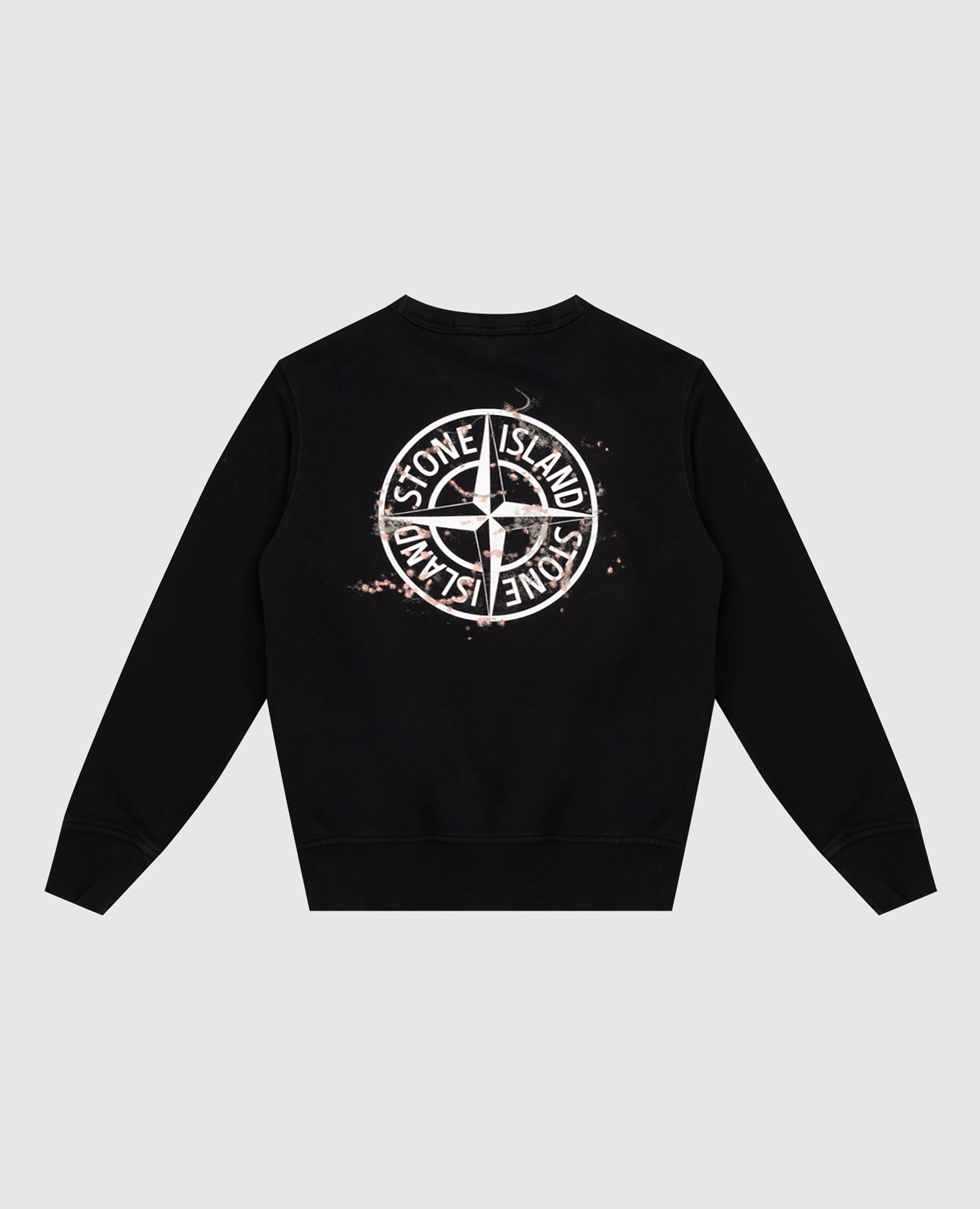 

Children's blue sweatshirt with logo print Stone Island