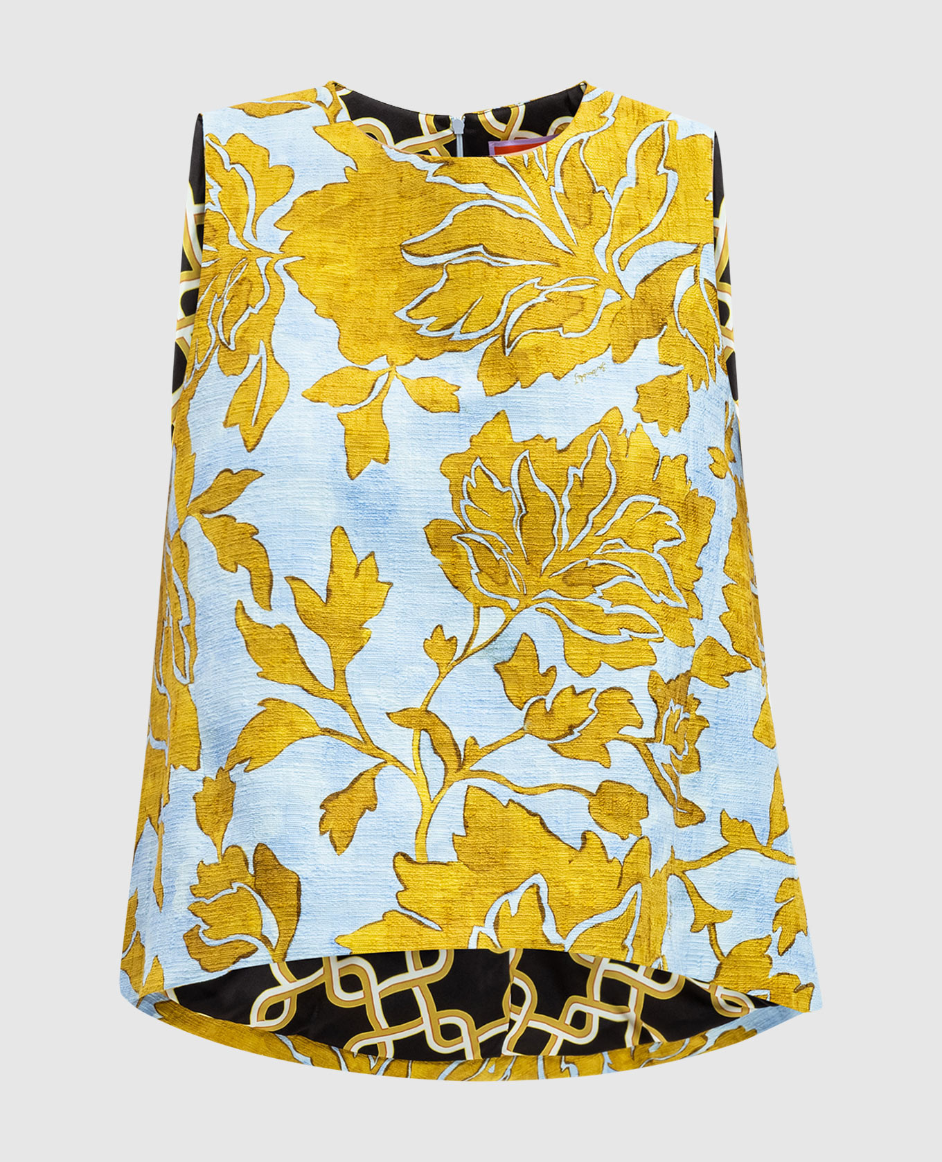 

Blue La Scala top in Tangle Light Blue floral print La DoubleJ, Голубой