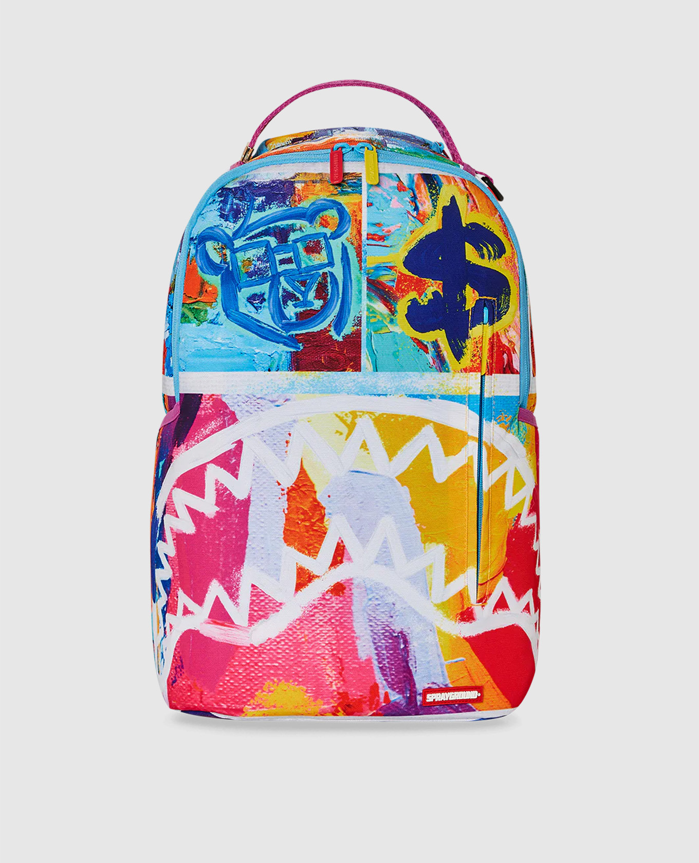 

Children's backpack DLXSR with a brand print Sprayground, White