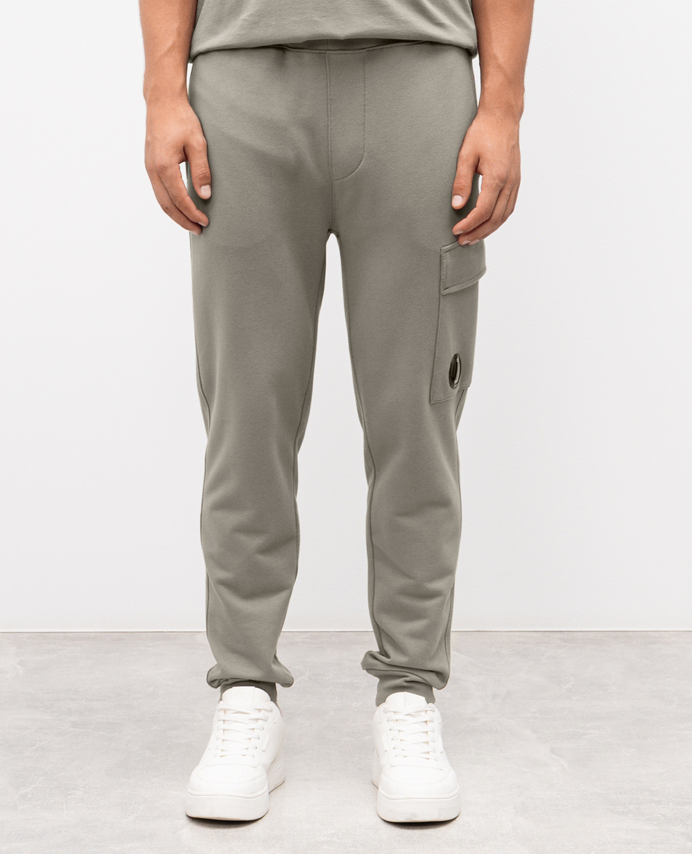 

Khaki logo joggers C.P. Company