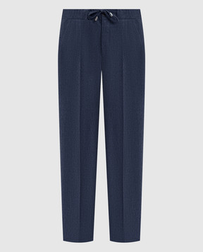 Enrico Mandelli Blue wool pants GYMP014442
