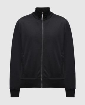 Palm Angels Black sports jacket with logo print PMBD089S25FAB001
