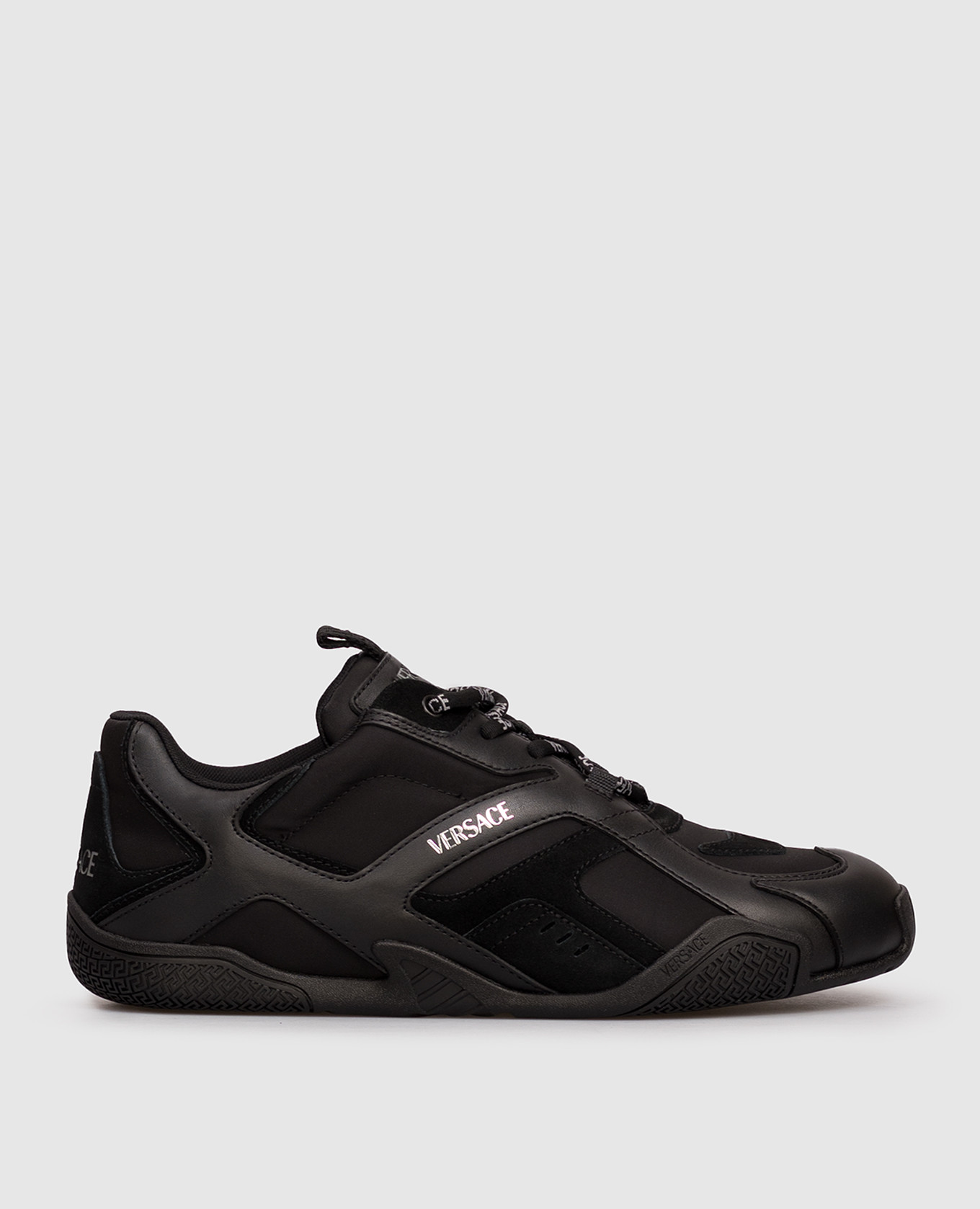 Black Galaxia combination sneakers Versace