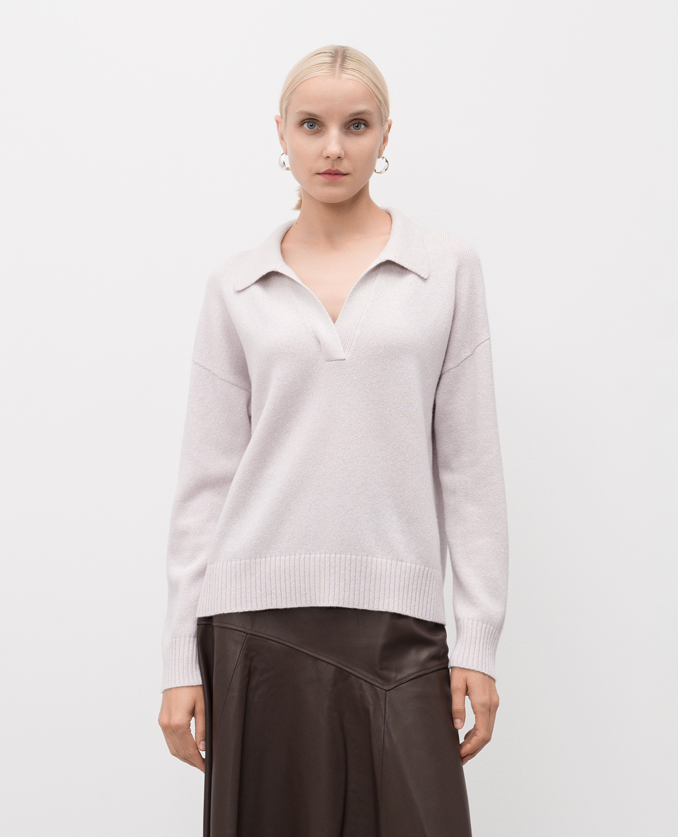 

Paco purple cashmere pullover with lurex Simonetta Ravizza, Violet