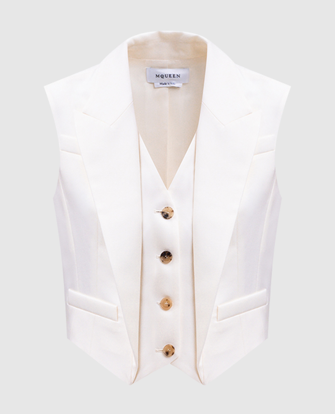 

Beige wool vest Alexander McQueen