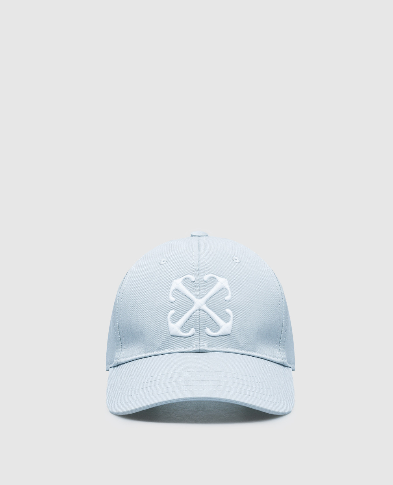 Gray cap with monogram logo off-white