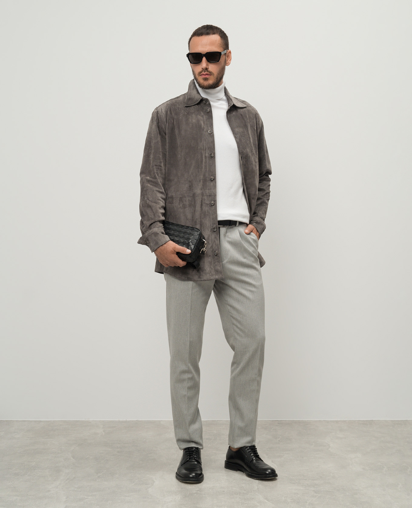 

Gray suede shirt Dolce&Gabbana, Grey