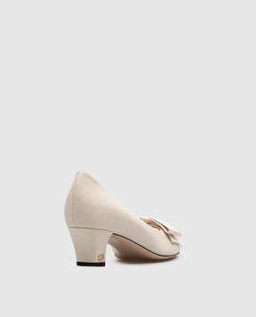 Valentino Beige leather BOWOW shoes with a bow 6W2S0LB5DDT