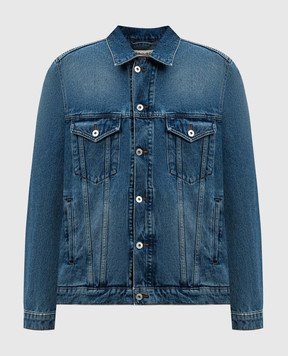Y Project Blue denim jacket with logo patch 207JA001D22