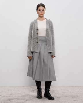 Intoca Gray mohair and silk cardigan 252LIEBEJA0101