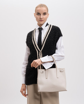 Gianni Chiarini Altea white leather tote bag BS11646RNGDBL
